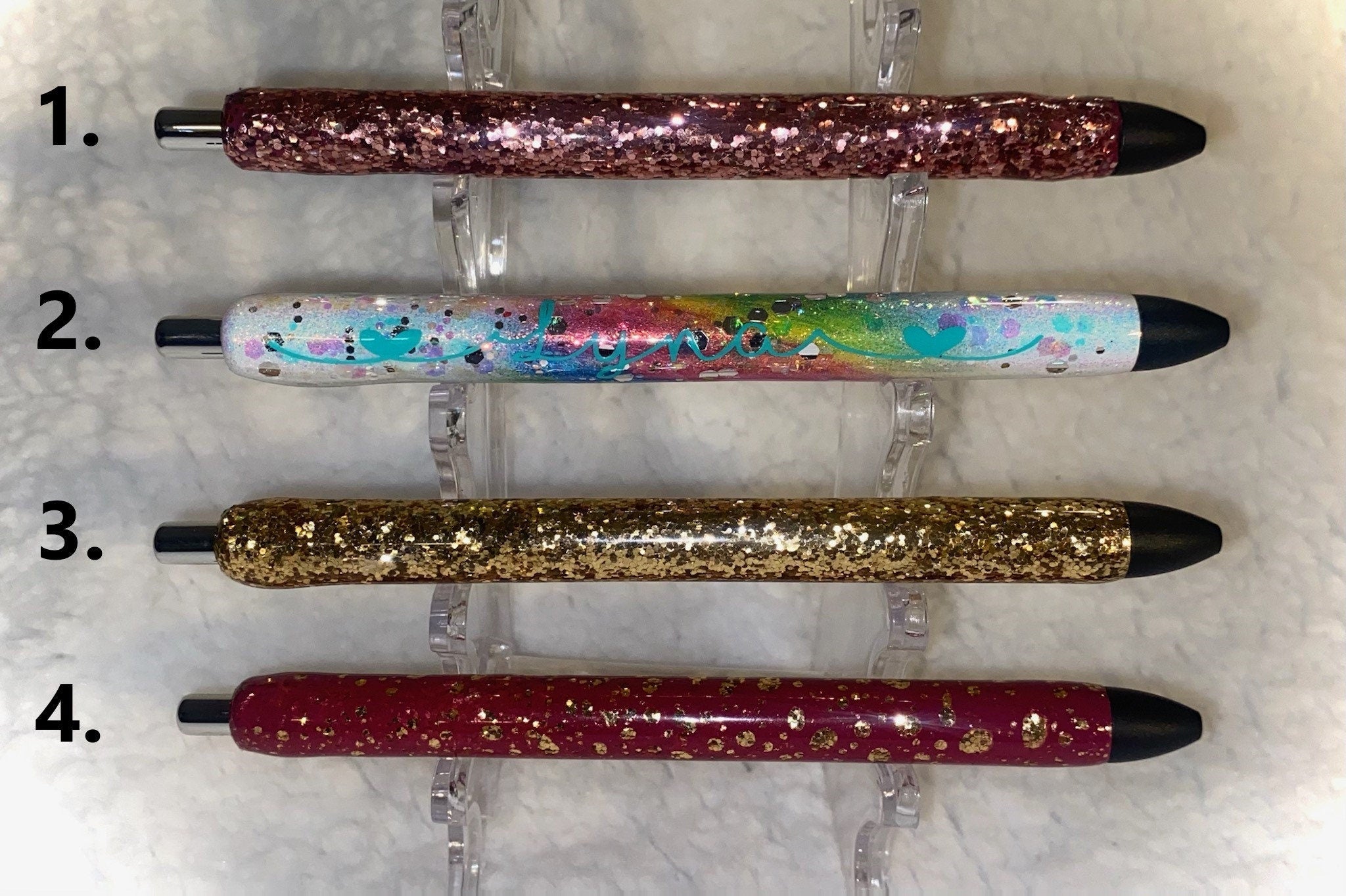 Alcohol Ink Swirl Epoxy Pens - Custom Pens