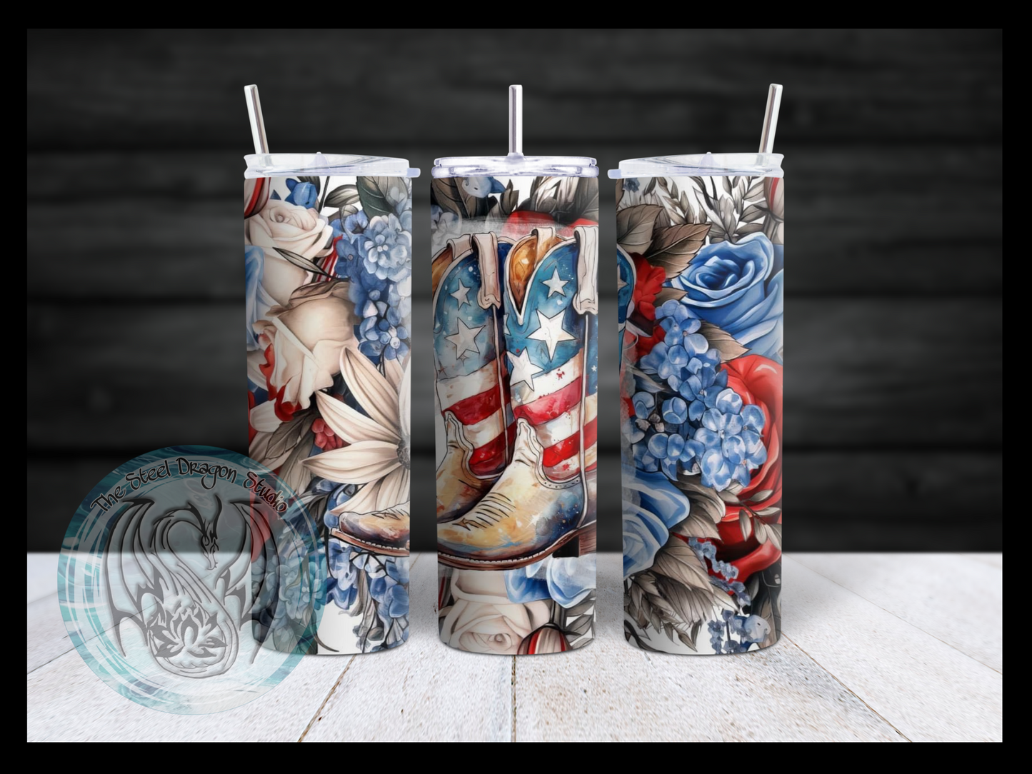 Red, White & Blue Western (Sublimation)